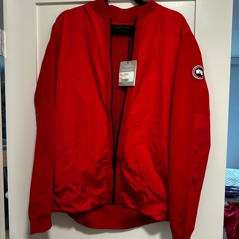 Canada Goose Red Bomber Jacket